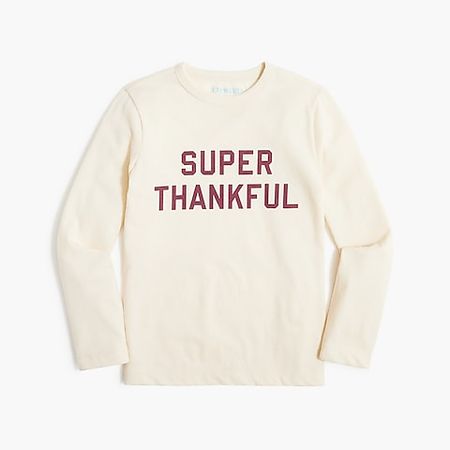 Factory: Boys' "Super Thankful" Graphic Tee For Boys