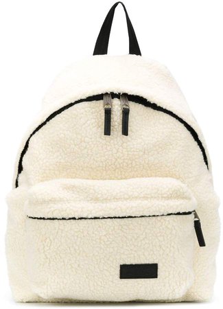 Padded Park shearling effect backpack