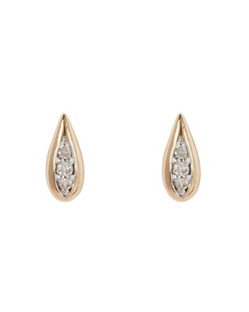 Adina Reyter Pavé Water Drop Stud Earrings | INTERMIX®