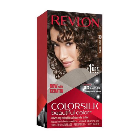 Revlon Colorsilk Beautiful Permanent Hair Color - 4.4 Fl Oz - Dark Brown - 1 Kit : Target