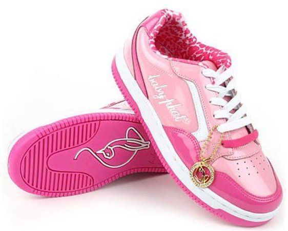 Baby Phat Diva Sneaker in Light Pink and Dark Pink