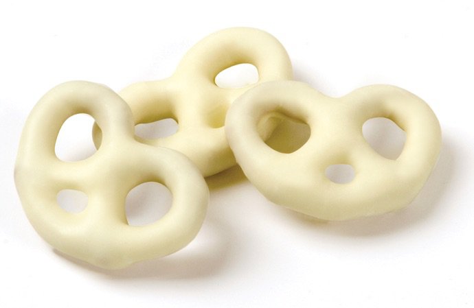 White pretzel