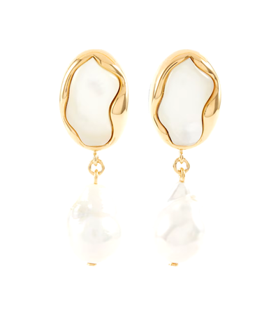 CHLOÉ Sybil baroque faux pearl earrings