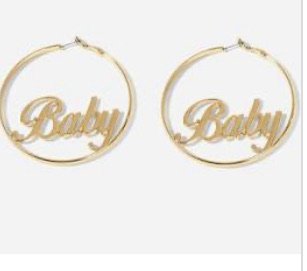 hoop baby earrings