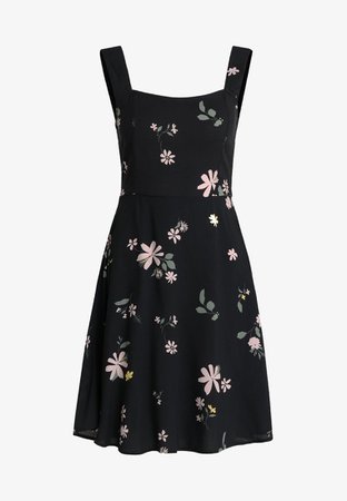 Jdy black floral summer dress