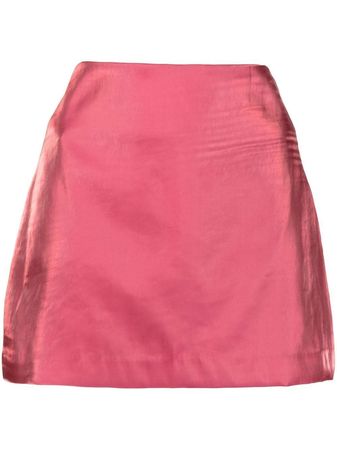BEC + BRIDGE Monica iridescent-effect Mini Skirt