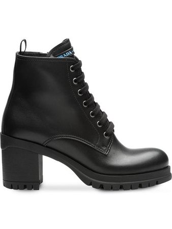 Prada laced ankle boots