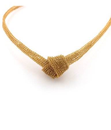 18k Gold Lace Knot Necklace - Audry Rose