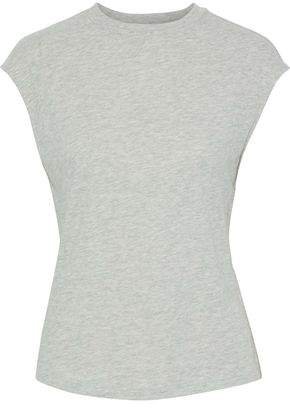 Melange Cotton-blend Jersey T-shirt