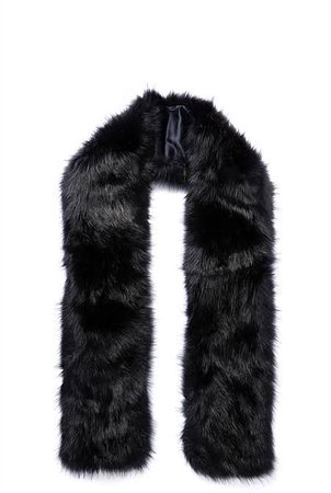 Country Road faux fur scarf black