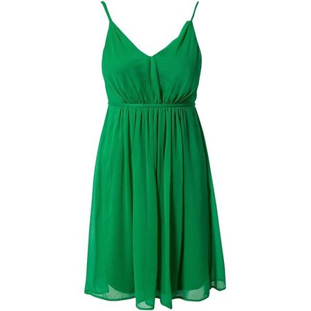 Green Chiffon Party Dress