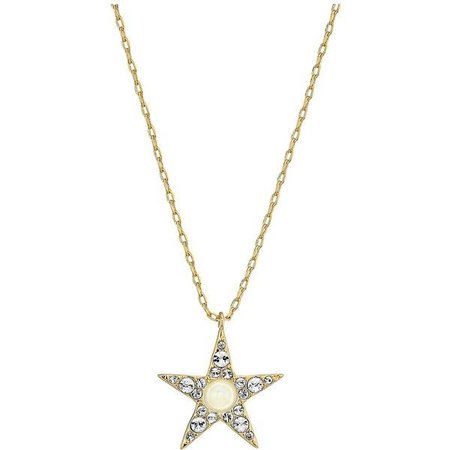 Star & Pearl Pendant Necklace