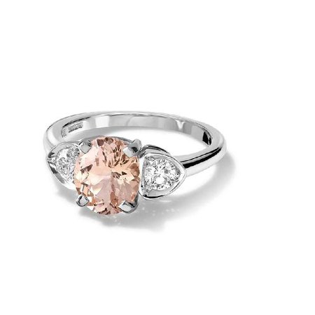 Katie Peach Sapphire and Diamond White Gold Ring