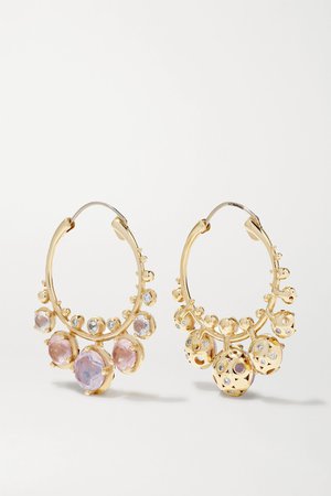 Gold Bubble Kimono 14-karat gold multi-stone earrings | Alice Cicolini | NET-A-PORTER