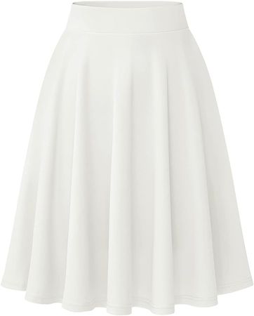 Amazon.com: Wedtrend Women's Basic Versatile Stretchy A-line Flared Casual Mini Skater Skirt : Clothing, Shoes & Jewelry