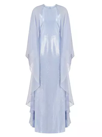 Shop Halston Adira Sequin Chiffon Gown | Saks Fifth Avenue