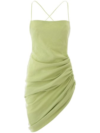 Jacquemus Jacquemus Draped Mini Dress - GREEN (Green) - 11294333 | italist