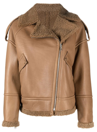 Brown shearling jacket