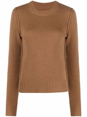 Shop Zadig&Voltaire Sourky metallic elbow-patch knitted jumper with Express Delivery - FARFETCH