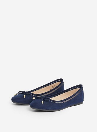 Wide Fit Navy ‘Pippa’ Pumps | Dorothy Perkins