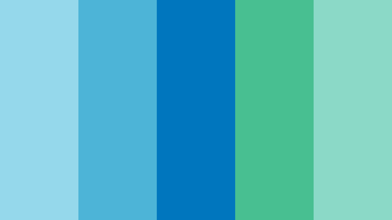 Color Pallete Blue and Green