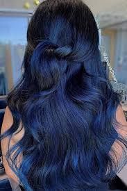 black and blue long hair - Google Search