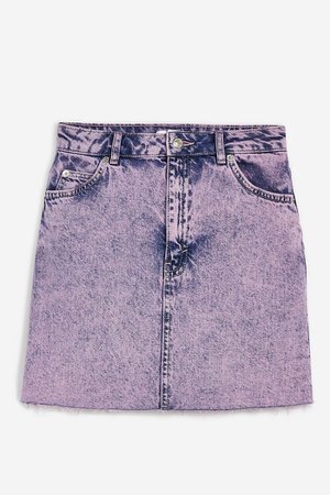 Purple Acid Wash Mini Skirt | Topshop