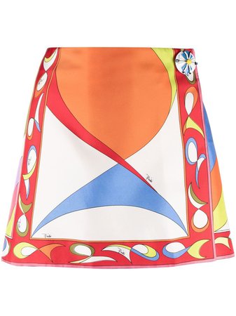 PUCCI Pesci-print A-line Skirt - Farfetch