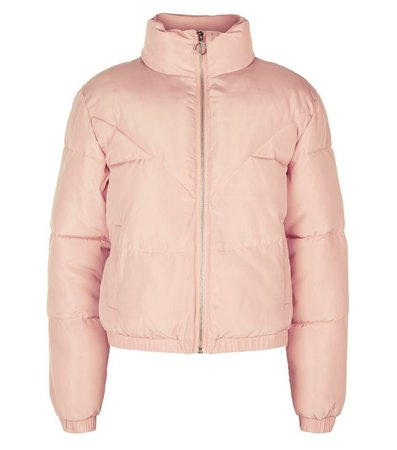 Girls Pink Puffer Jacket | New Look
