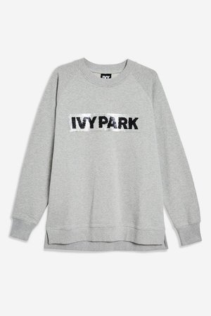 Sequin Logo Sweatshirt by Ivy Park - Clothing- Topshop USA