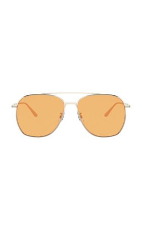 Ellerston Metal Aviator Sunglasses By Oliver Peoples The Row | Moda Operandi