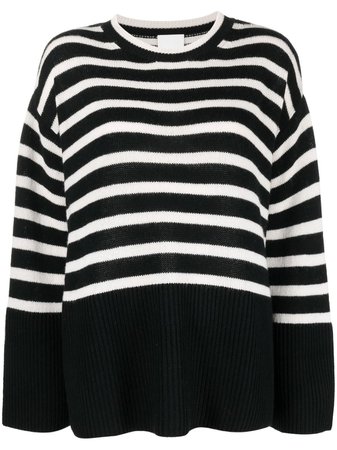 ALLUDE Striped Pullover Sweater - Farfetch