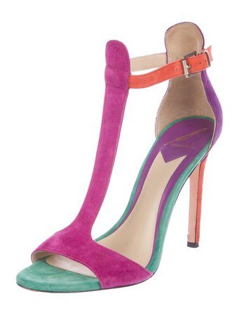 B Brian Atwood Suede High-Heel Sandals - Shoes - WBN24139 | The RealReal
