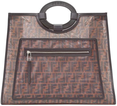 brown Runaway Shopper leather tote