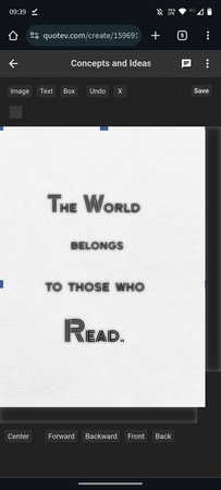 The World belongs to those who read Quote
