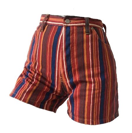 red striped shorts