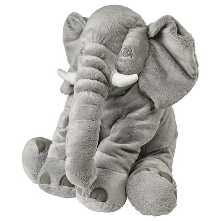JÄTTESTOR Soft toy, elephant, gray - IKEA