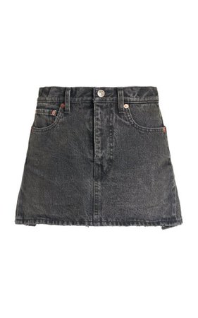 Denim Mini Skirt By Balenciaga