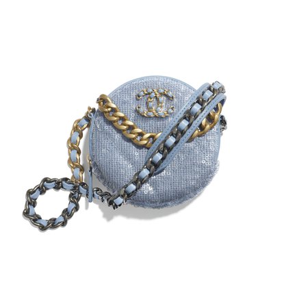 Chanel-Sky-Blue-Sequins-Chanel-19-Clutch-with-Chain.jpg (2480×2480)
