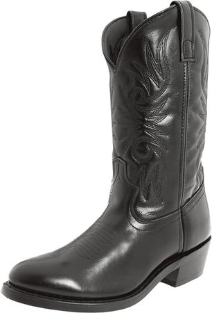 Amazon.com | Laredo Mens Paris Round Toe Casual Boots Mid Calf - Black - Size 8 2E_M | Western