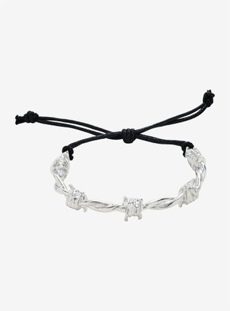 Barbed Wire Cord Bracelet - Hot Topic