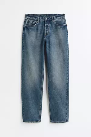 90s Boyfriend Fit High Jeans - Azul denim - Ladies | H&M MX