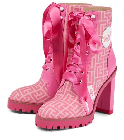 Balmain - x Barbie ® Petra Ranger ankle boots | Mytheresa