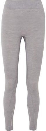FALKE Ergonomic Sport System Wool-blend Leggings - Light gray