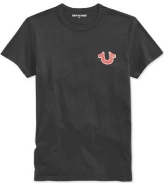 Black and red true religion t shirt