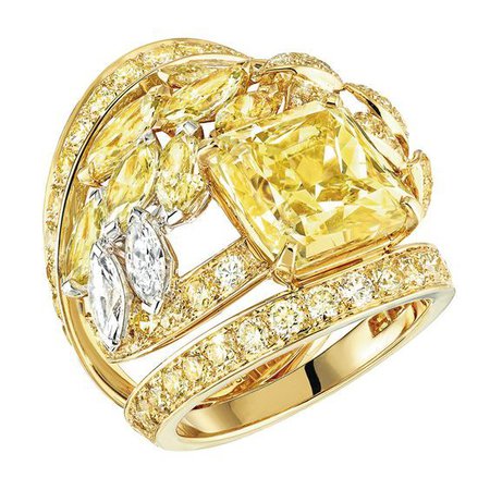 Chanel, Le Bles yellow diamond ring