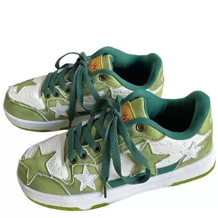 GREEN STAR SNEAKERS - ShoeMighty – Shoemighty
