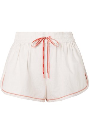 Zimmermann | Eyes on Summer linen and cotton-blend shorts | NET-A-PORTER.COM