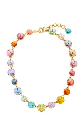 Swarovski Crystal And Gold-Plated Necklace by Roxanne Assoulin | Moda Operandi