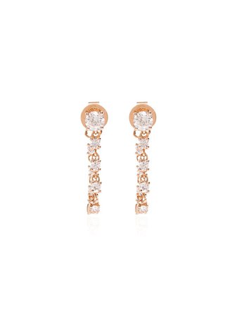 Anita Ko 18kt Gold And Diamond Loop Earrings - Farfetch